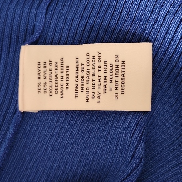 Nanette Lapore Knit Embellished Short Puffed Sleeve Sweater Size Large NWOT - Picture 5 of 6